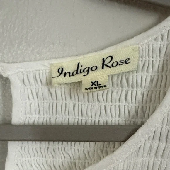 White Midi Dress with Tiered Ruffles - Picture 2 of 3